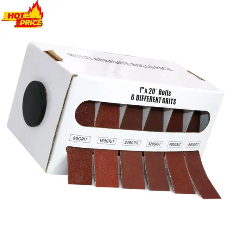 12/5/6 Roll Roll Grens carta vetrata 6 m sagring sagring sagring abrasivo