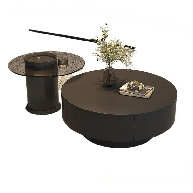 

Italian style, light luxury, rock slab, coffee table, minimalist, storage, living room, small apartment