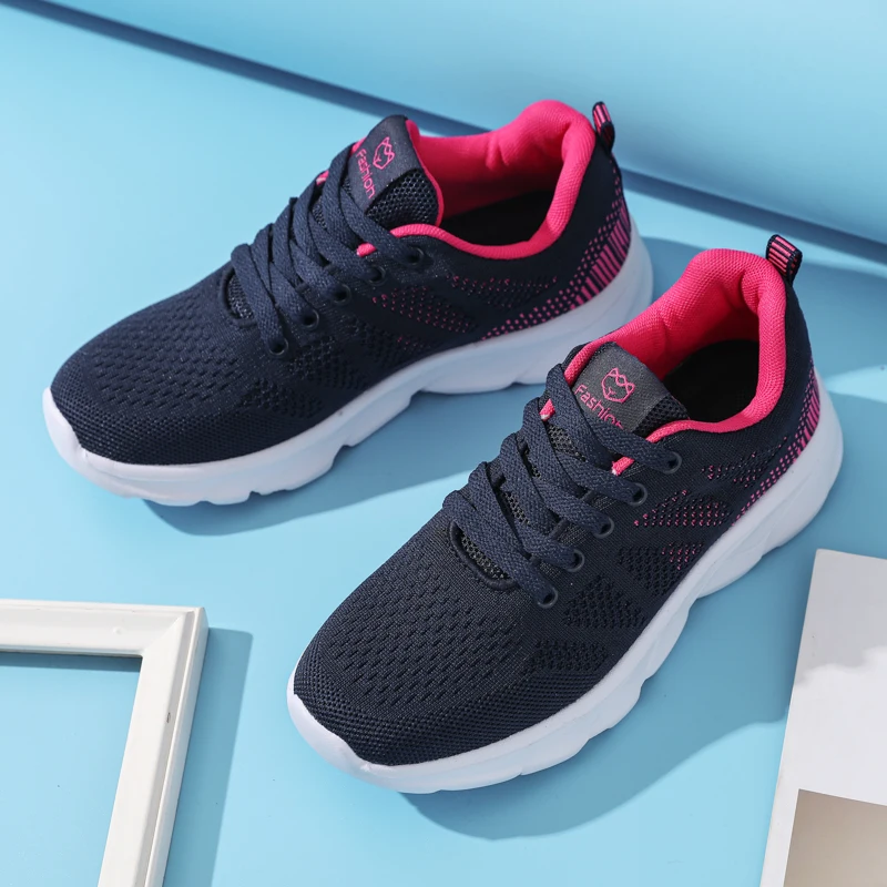 

Plus Size 41 42 Women Running Marathon Shoes Breathable Mesh Female Athletic Fitness Sneakers Comfortable Sport Walking Shoes