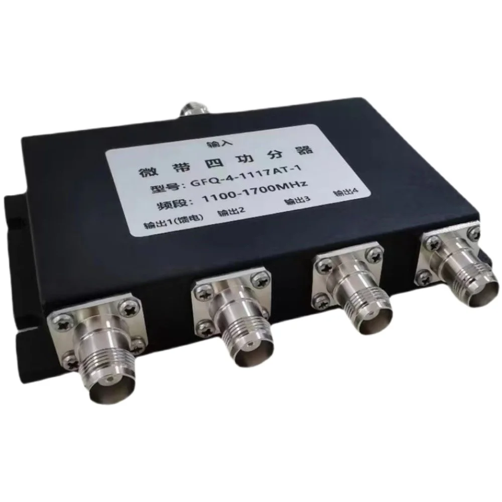 Foro GPS Micro-Strip Four-Road Equal-Power Divider 1100-1700mhz TNC Female Connector One to Four GPS Shunt