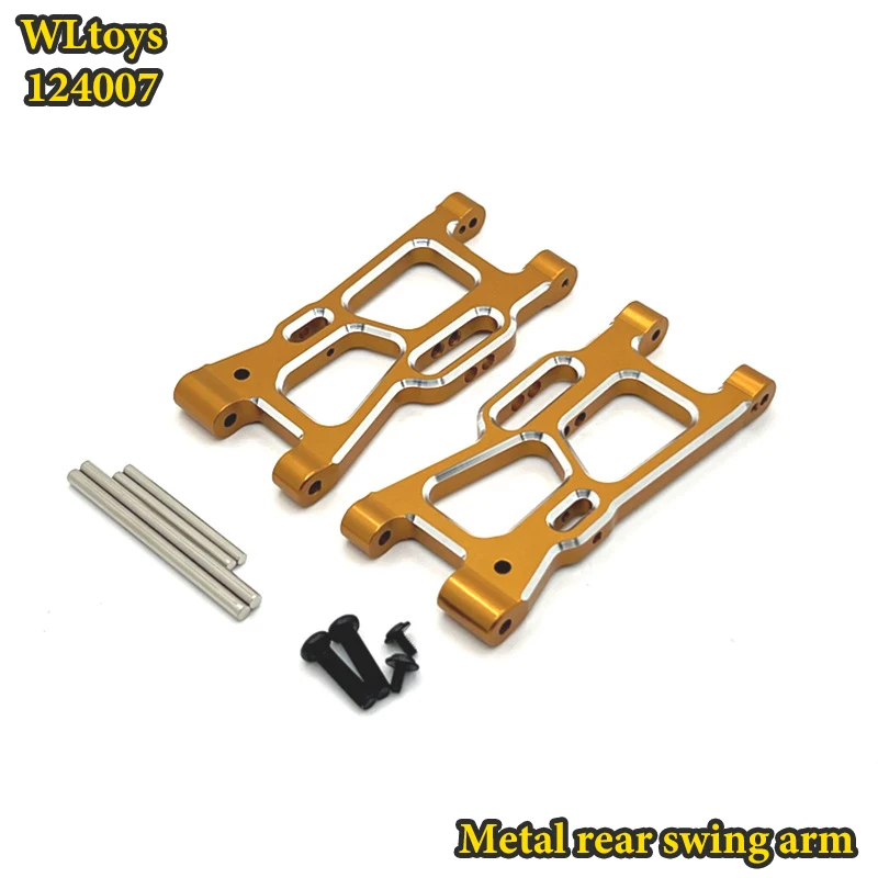 Brazo oscilante C asiento inferior Motor WLtoys 124007 1/12 RC caja de cambios diferencial amortiguadores neumático Original piezas de repuesto de Metal