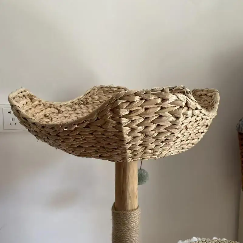 Nuovo prodotto all'ingrosso Culla per gatti Amaca monostrato Letto per animali domestici Casa in legno massello