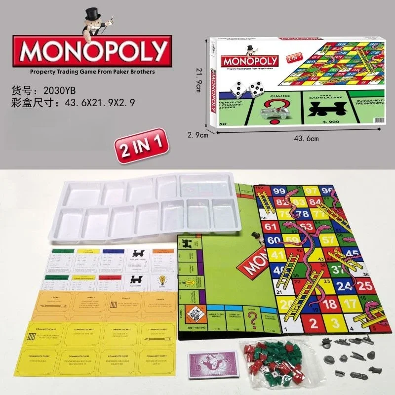 Nuevo juego de mesa de edición en inglés de comercio exterior, juego de mesa Monopoly World Tour, solitario