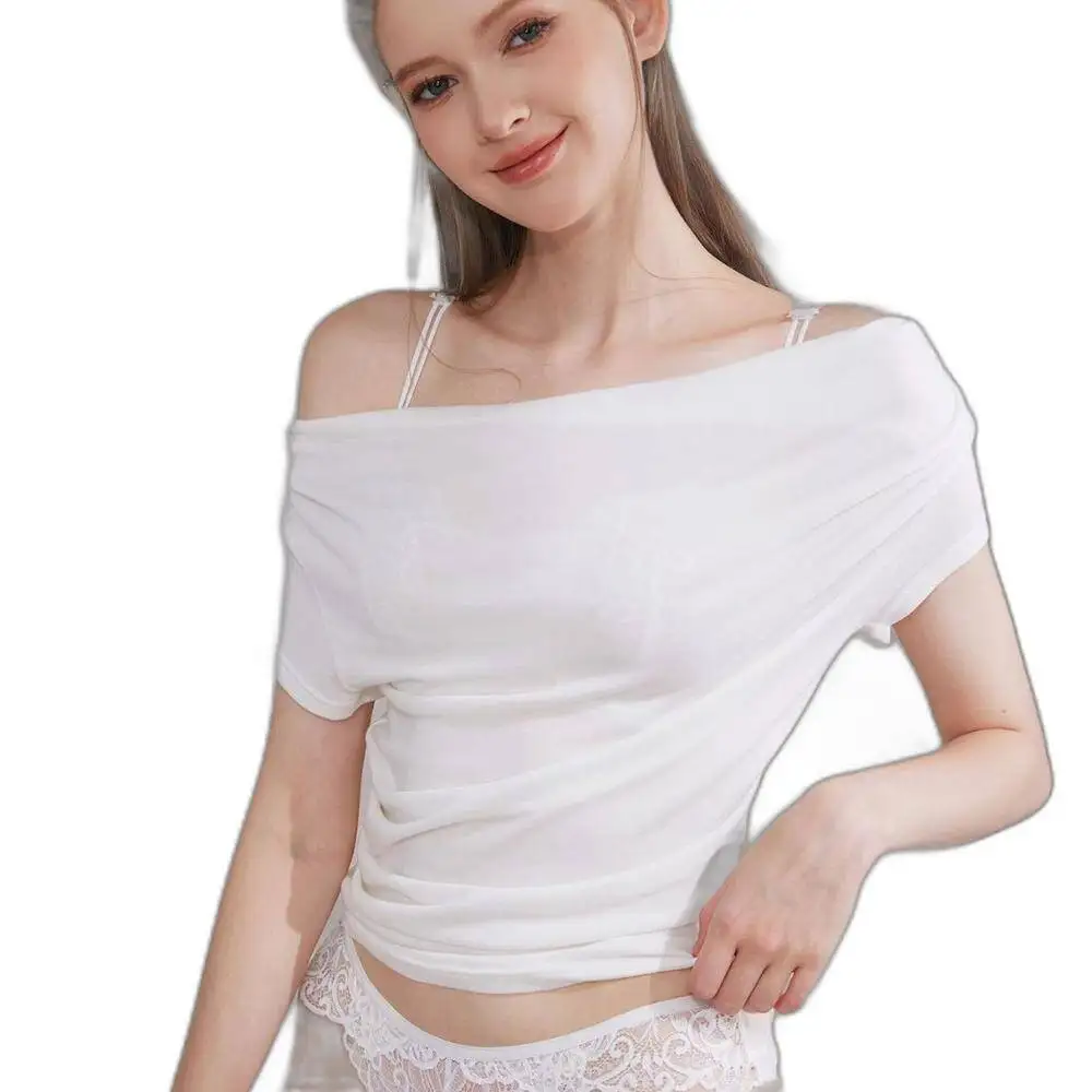 Lace Bra Set Beach Smaller Bust Appearance Featuring Sexy Soft Underwire Breathable Woman Thin Cups Underwear Sexy Double Strap