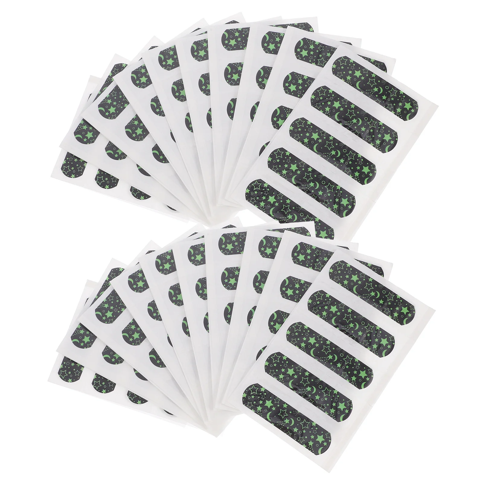 

100 шт., ночные светящиеся дышащие повязки на рану, маленькие клейкие пластыри, портативные принадлежности для оказания первой помощи, детские мультяшные повязки на рану пальца