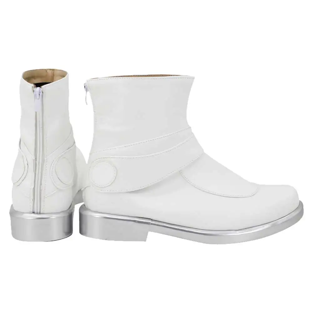 Disguise Obi Cosplay Shoes White Short Boots Movie Space Battle Disguise Costume Accessories Men Role Play Fancy Party Footwear