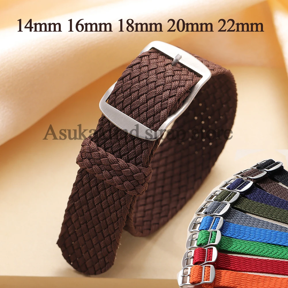 14mm 16mm 18mm 20mm 22mm cinturini in tessuto di nylon cinturino per Rolex per cinturino Perlon uomo donna braccialetto sportivo universale