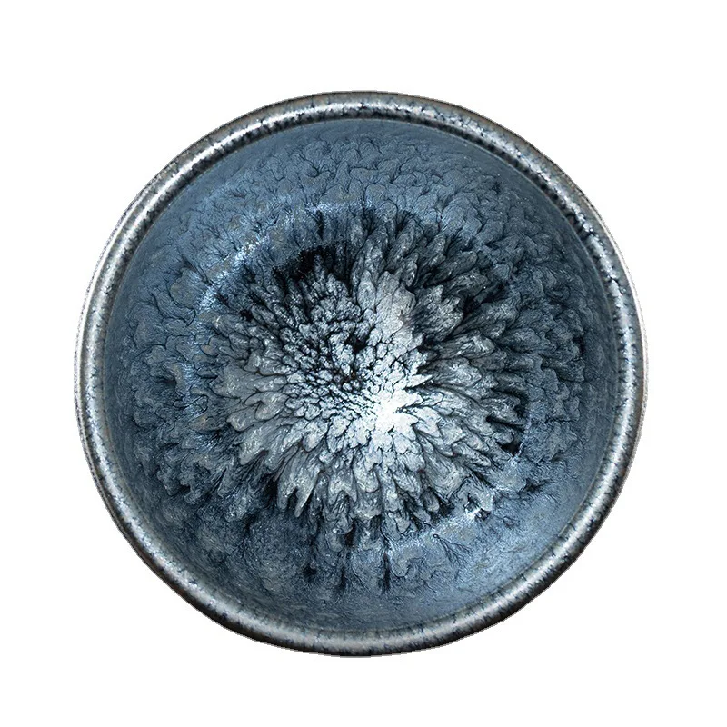 Jianyang Jianzhan الصانع بالجملة السيراميك مائة زهرة قطرة الزيت كوب ماستر كوب الكونغ فو فنجان شاي تذوق كوب سميك الجسم الشاي S #5