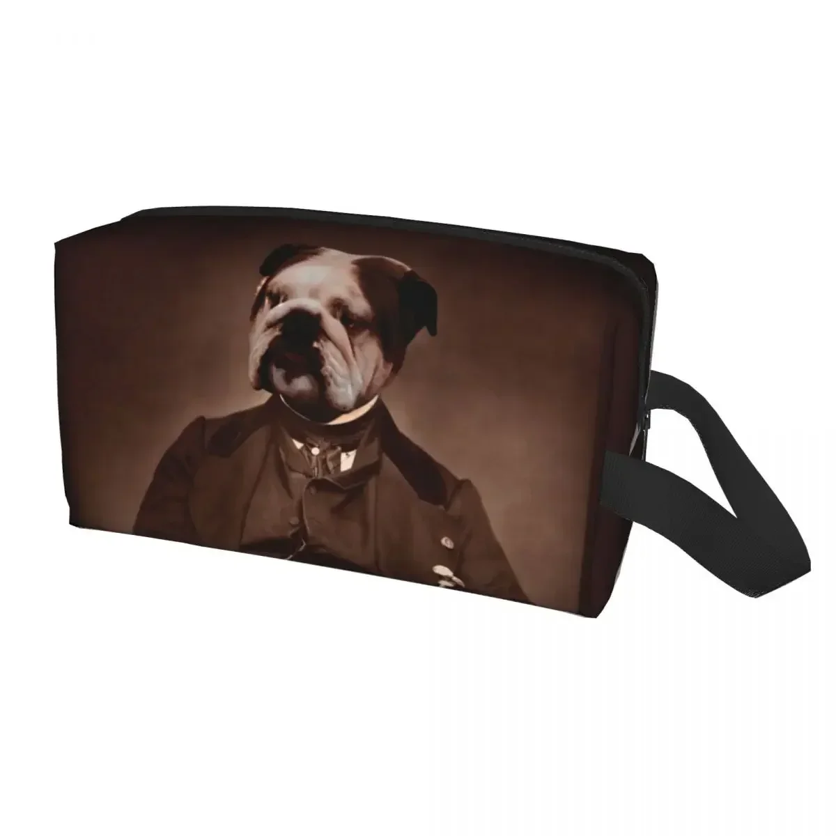 

Lord English Bulldog Travel Cosmetic Bag for Women British Bulldog Pets Makeup Toiletry Organizer Ladies Beauty Storage Dopp Kit