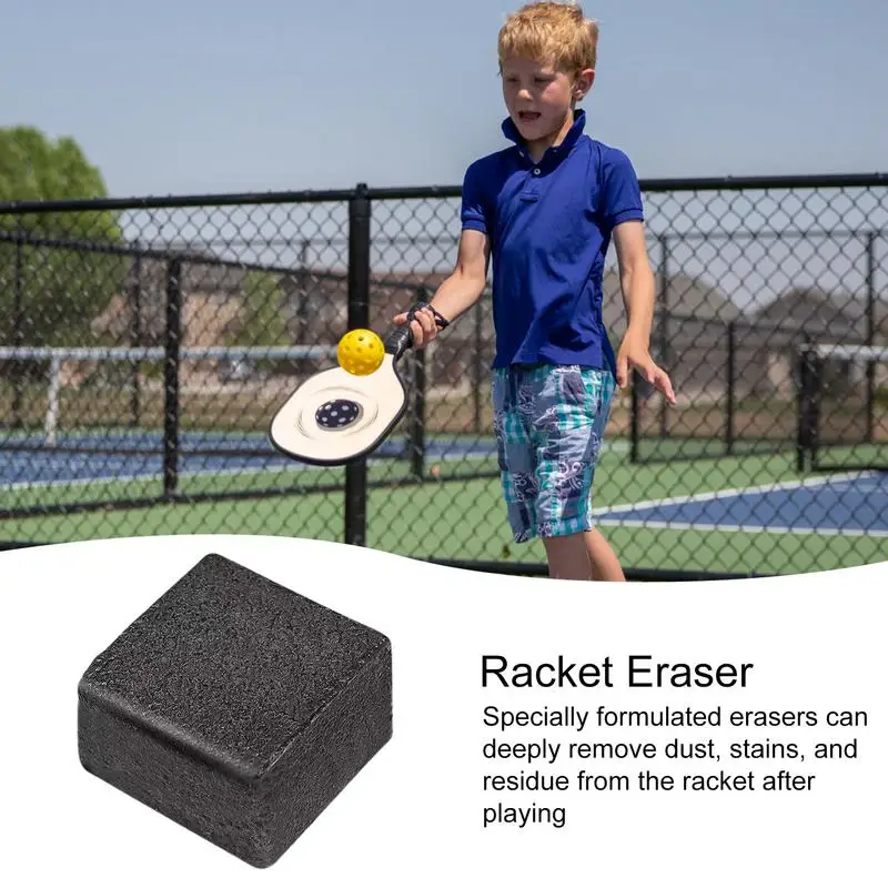 Pickle Ball Racket Eraser 2X Carbon Fiber Paddle Cleaner Dirt Fiber Racket Dust Remover Outdoor For Deeply Remove Stains