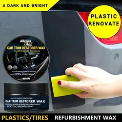 Car Plastic Restorer - Auto Interior & Panel Renewal Wax Coating Agent Car Wax Car Wax Polish