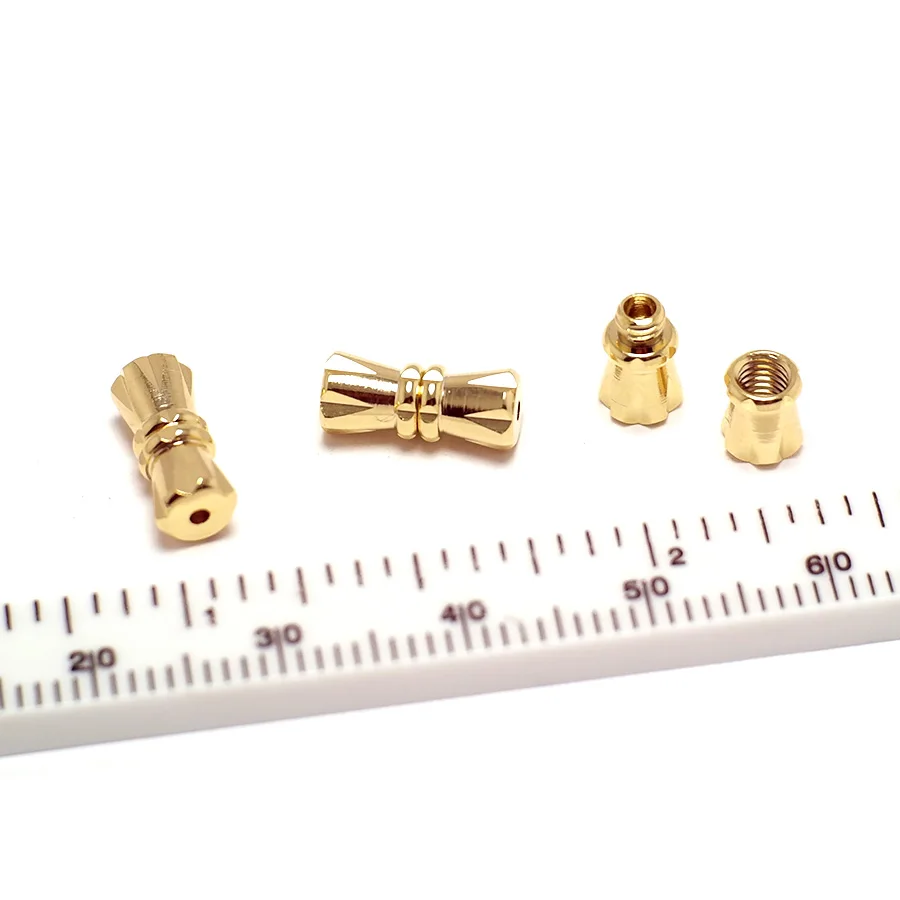 2 Stuks Midden Open Spiraal Ketting Connector, Vergulde Kleur Geplateerd Messing, 11X4.8Mm Diy Materiaal Ketting Bevindingen Sieraden Maken