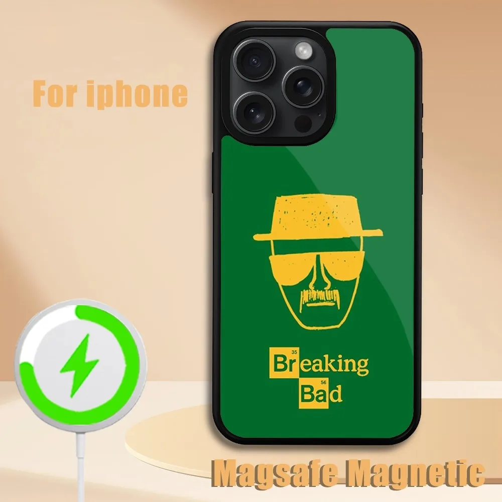 American TV series Breaking Bad  Phone Case For iPhone 11 12 13 14 15 Plus Pro Max Magsafe Magnetic Wireless Charging Cover