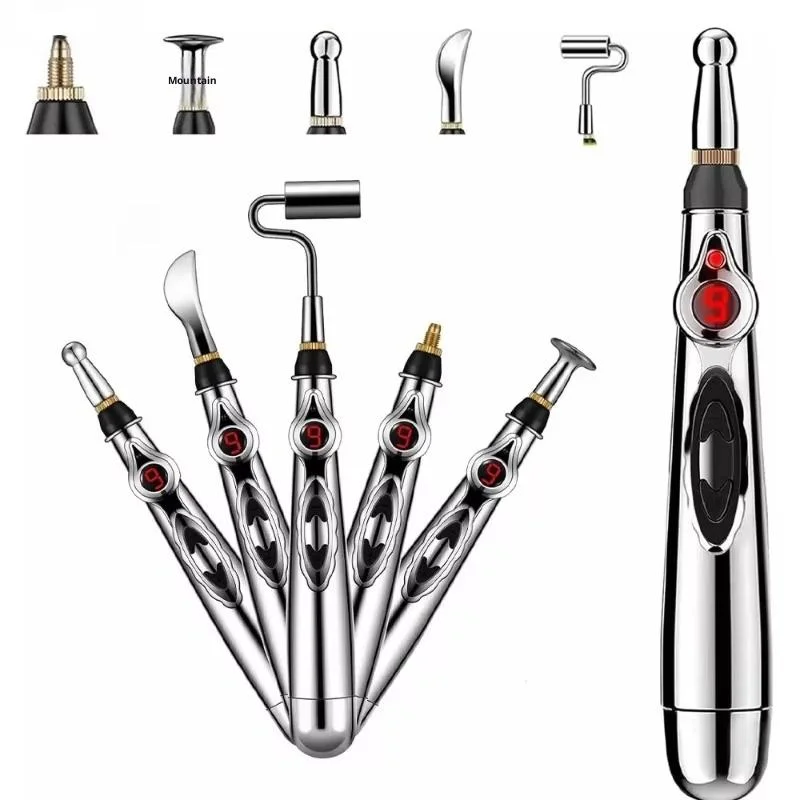 5 In 1 Electronic Acupuncture Pen Meridian Energy Pulse Massage Pen Acupoint Stimulation Pain Relief Muscle Relaxation Portable