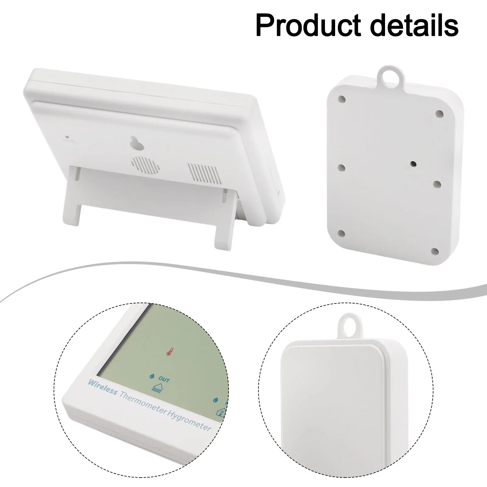 Wireless Temperature Monitor for Refrigerator Indoor Outdoor Use with Alarm On Off and for celsius for fahrenheit Switch