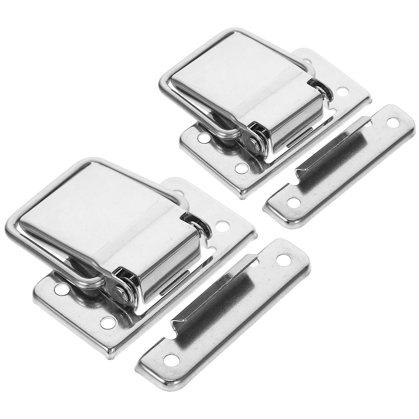 

2 pcs Stainless Steel Sealed Latch Lock Durable Box Clasp For Tool Diy Accessories Connector Closure Toolbox