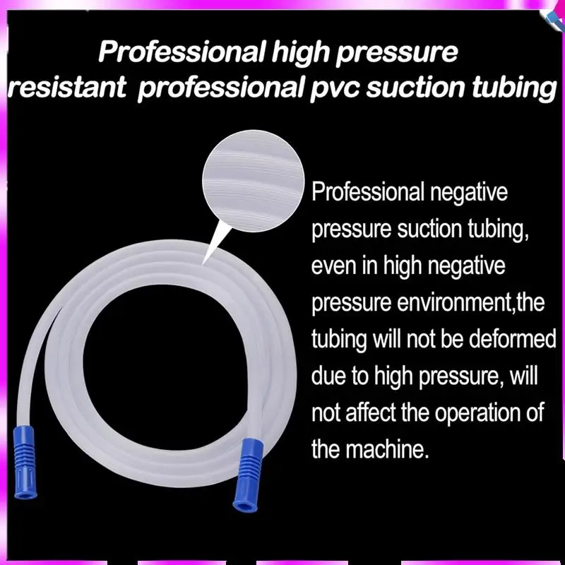 

N96R 3 Units 2M Long Suction Tubing Hoses Vacuum Suction Machine Collection Tubing For Home Use Portable Suction Machine Tube