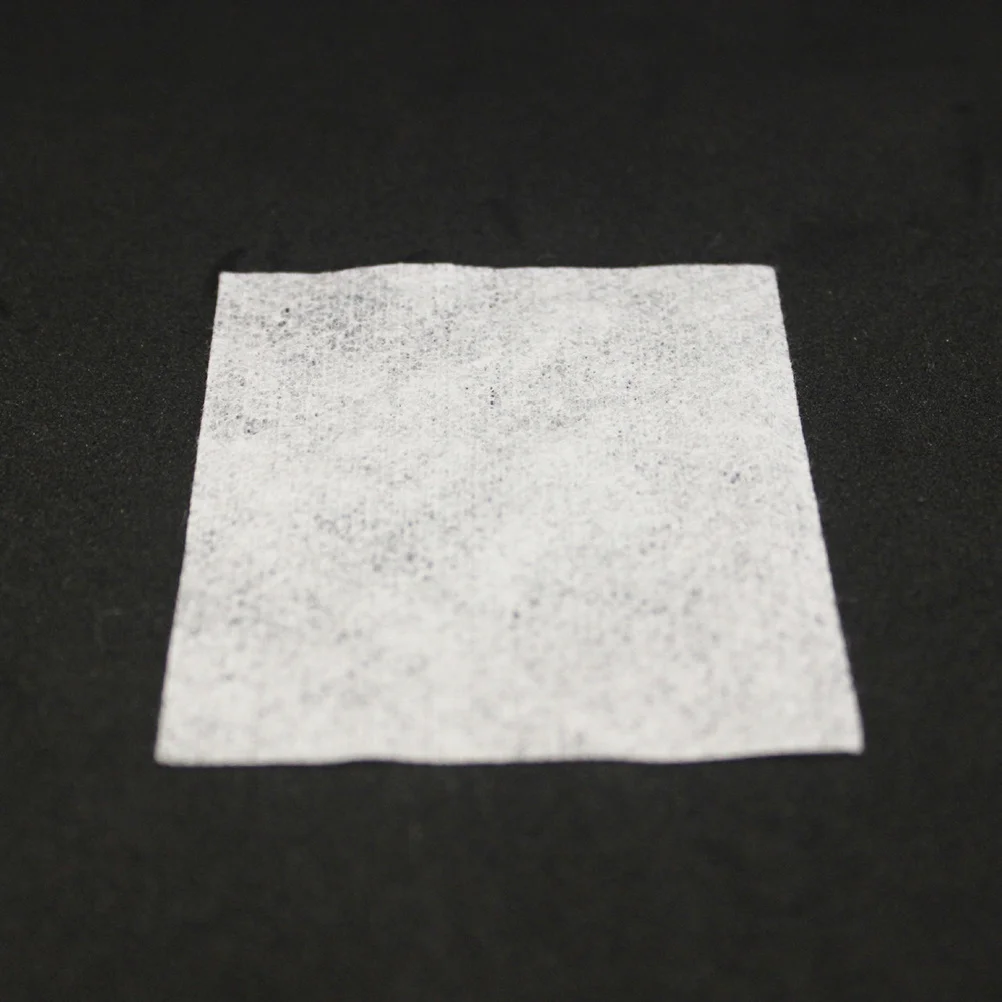 100Pcs Plastic Box Cotton Pads Thin Single Layer Makeup Remover Nail Polish Removal Pads 6x7cm White Cotton