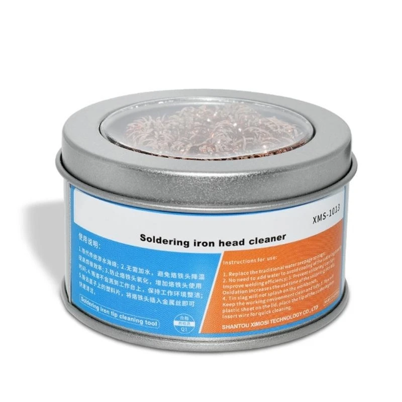 Portabel Solder Tip Iron Cleaner Portabel Portabel Soldering Alat Sederhana Dioperasikan untuk Penyimpanan Mudah & Kualitas yang
