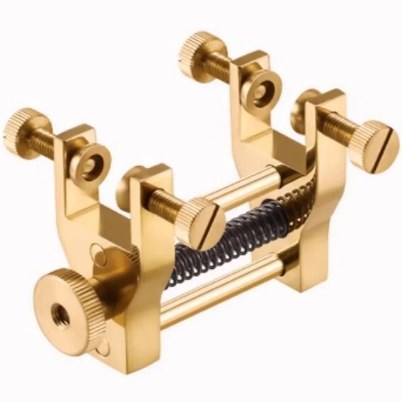 Universal Brass Double Sided Stand Instrument Making Tools Professional Violin/Cello Making Tools Edge Clamp Crack Repair Tool