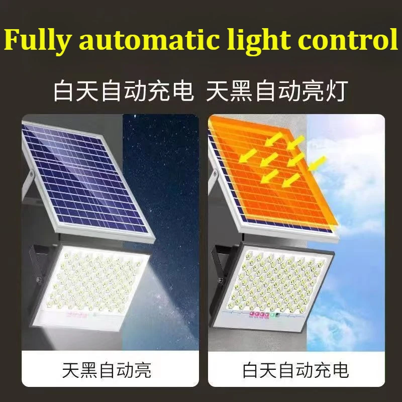 

100W 200W 300W Solar Flood Light Outdoor IP67 Waterproof LED Spotlight for Garden Yard Wall Building