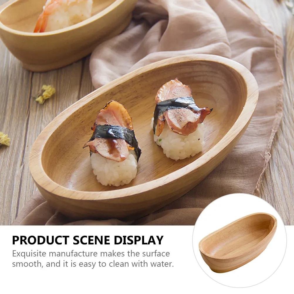 Boat Shape Sushi Dish Premium Quality Smooth Easy Clean Perfect for Food Presentation Party Restaurant Home Sushi Plate