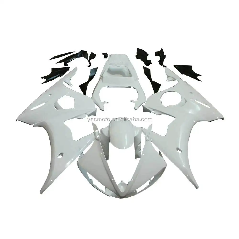 

NEW Unpainted ABS Injection Bodywork Set White Fairings Kit For YAMAHA YZF R6 2005