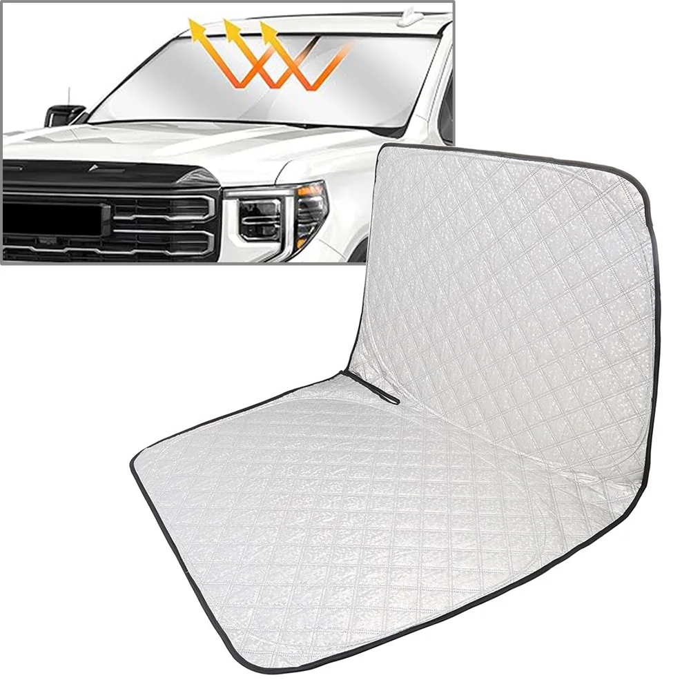

Car Foldable Windshield Sun Shade Visor For GMC Sierra 1500 2500 3500 2019-2025