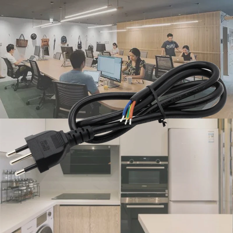 سلك طاقة التوصيل القياسي السويسري إلى معالجة الذيل 10 أمبير 250 فولت للكمبيوتر