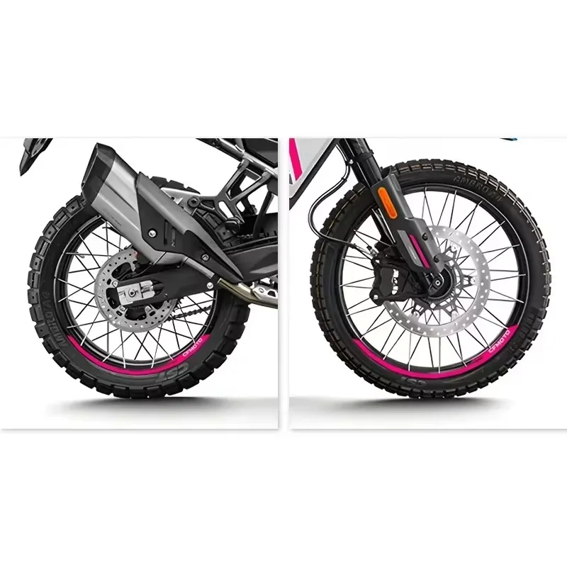 Para cfmoto 450mt 450 mt adesivo de roda de motocicleta decalque de aro fita listrada acessórios à prova d'água