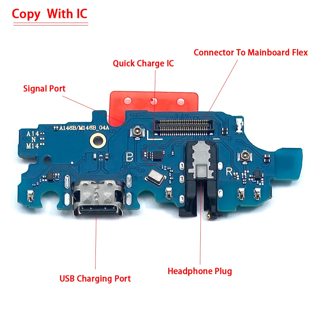 Dock-Anschluss Micro-USB-Ladegerät für Samsung A14 4G 5G A145F A146B A146P USB-Ladeans chluss Board Port Dock Flex kabel