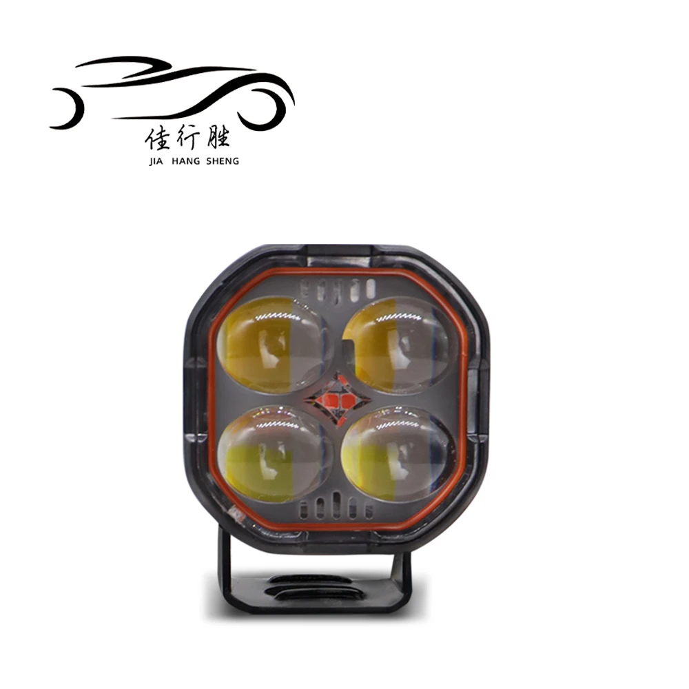 

1/2pcs Work Lights Motorcycle Led Headlamps Laser lens Spotlight Flasher moto Fog lamp Driving Car High low Beam lights 12V 24V