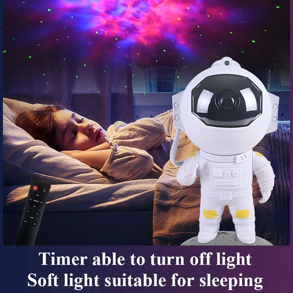 Imagem -04 - Xiaomi-astronaut Galaxy Night Light Projetor de Estrela do Céu Estrelado Usb Recarregável Lâmpada Led para Crianças Decoração do Quarto Presente