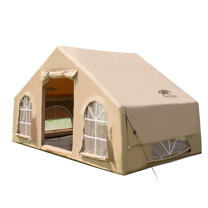 

Big Size Large Inflatable Camping Canvas Cotton Dome Wall Tent Glamping Oxford Fabric House 2-3 Person