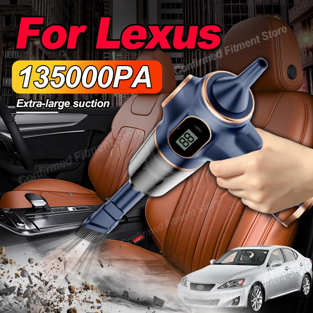 135000PA Strong Power Portable Auto Vacuum Cleaner Dual Use Of Blowing And Suction For Lexus IS250 IS350 CT200h LS460 RX330