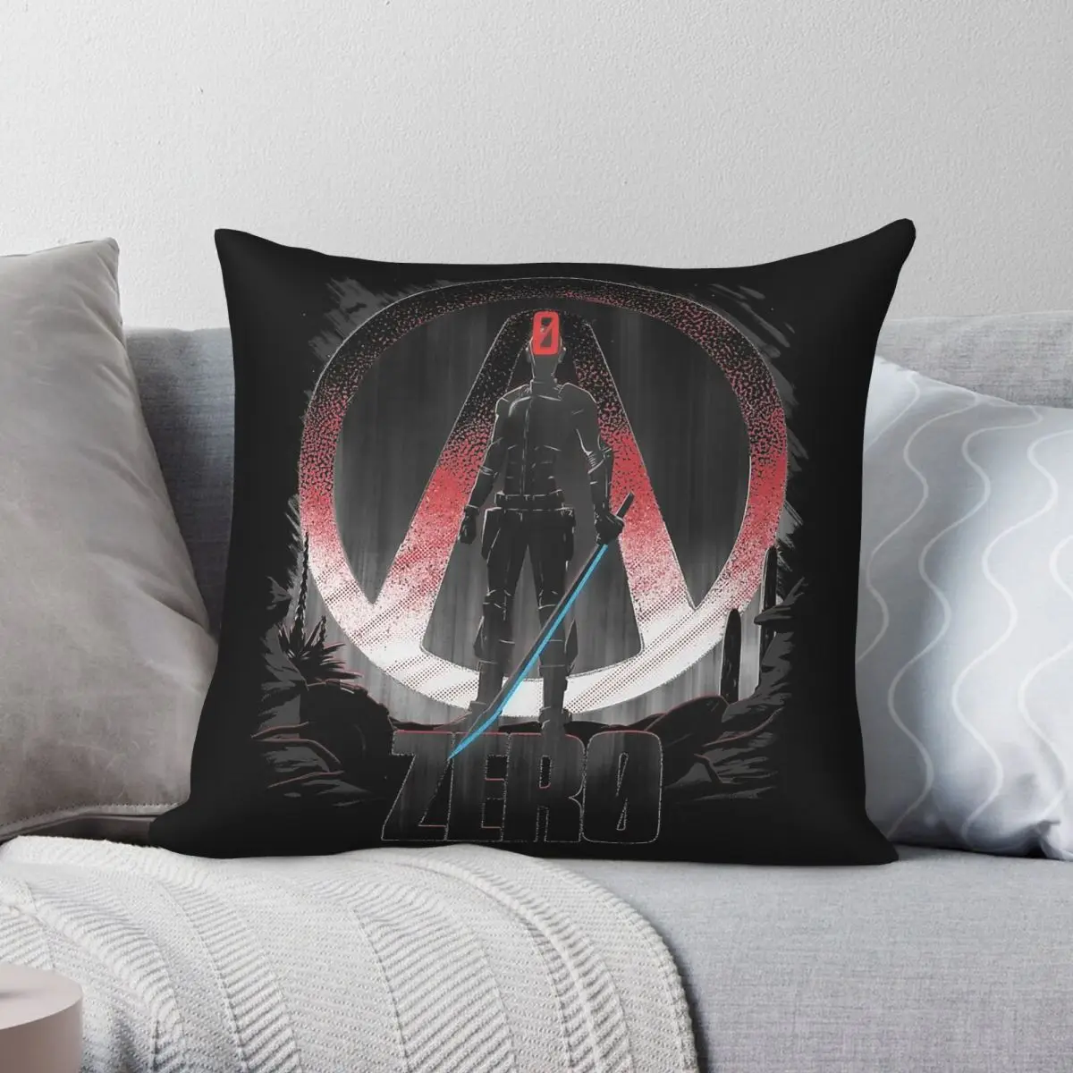 Zer0 Assassin Pillowcase Polyester Linen Velvet Creative Zip Decor Throw Pillow Case Home Cushion Cover 18