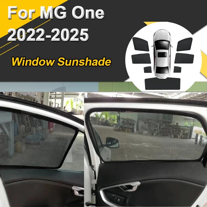 

Car Sun Shades For MG One 2022 2023 2024 2025 Sunshades Mesh Magnetic Heat insulation Curtains Window Visor Auto Accessories