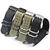 Nylon watch strap 22mm 23mm watch band waterproof sport for luminox watchbands strap black fashion bracelet for men belt