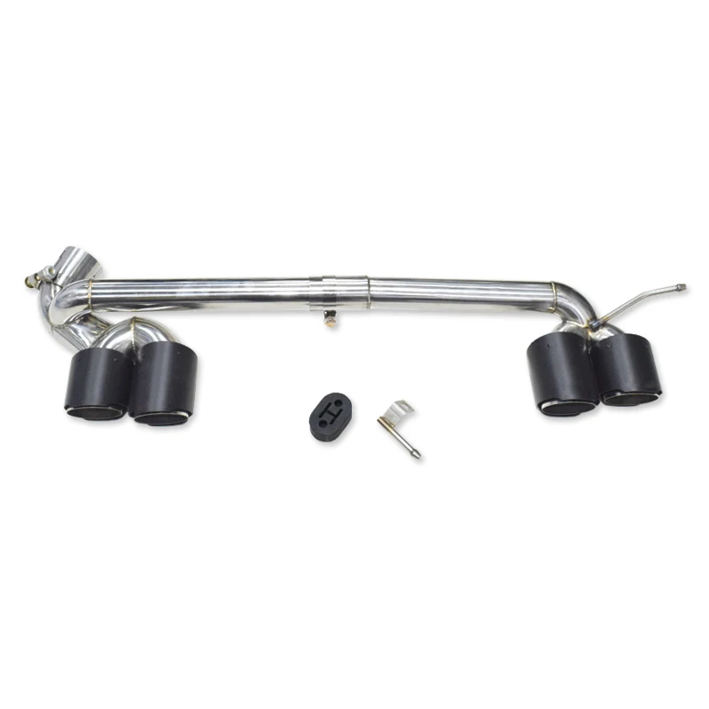 Auto Accessorie Quad Uitlaat Tip Voor BMW F30 F31 320i 318i Veranderd M3 Look Bumper 3 Serie Rvs auto Uitlaat Tip