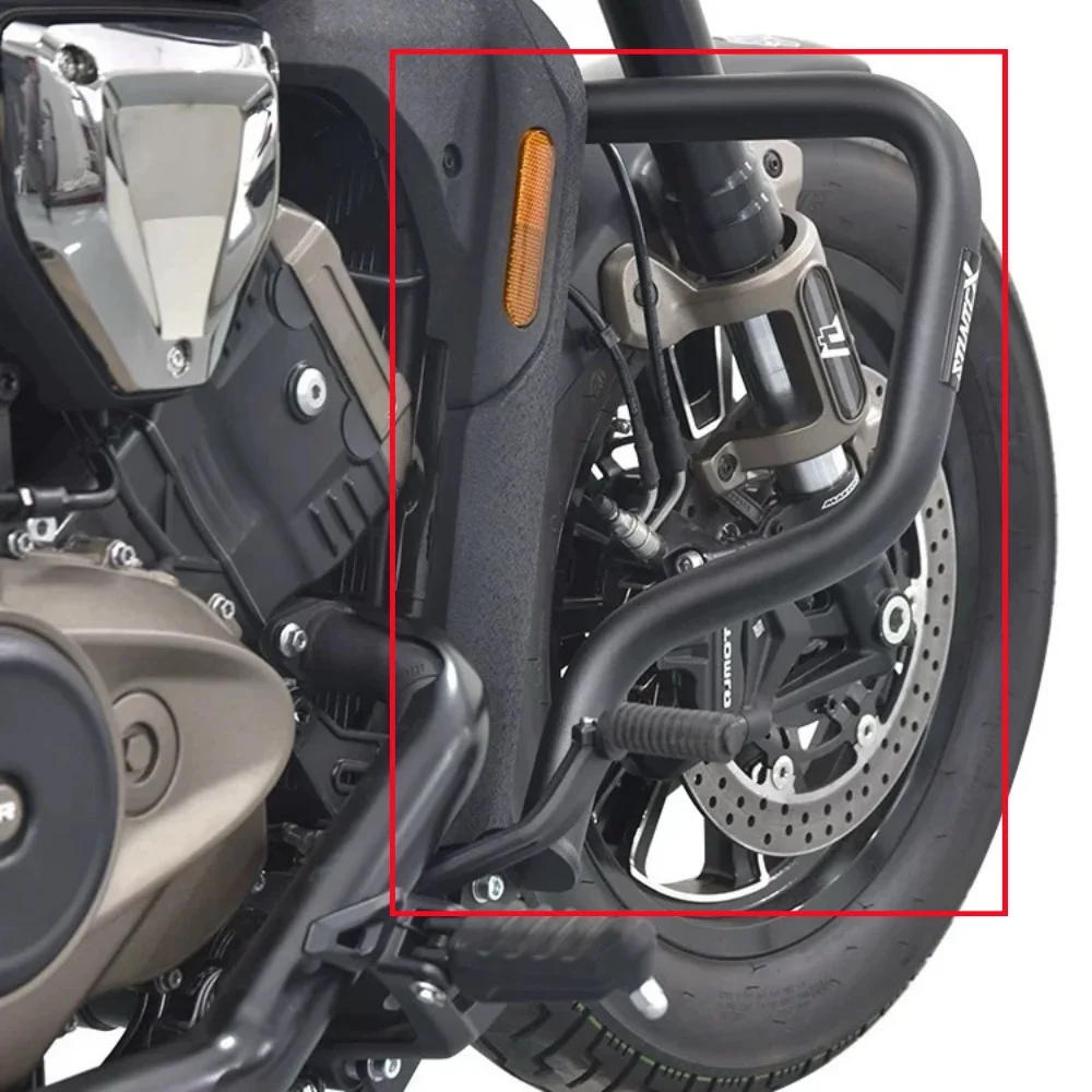 Heavy Duty Steel Crash Bar Frame Slider Protector For QJMOTOR SRV 600 Modified Parts
