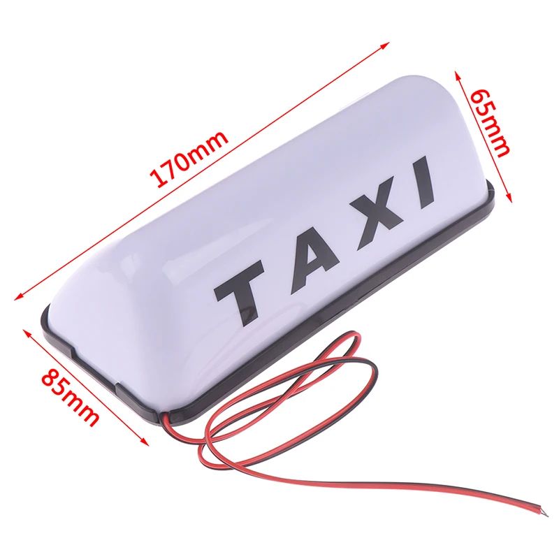 Taxi Sign Cab Roof Top Topper Car Magnetic Sign Lamp 12V Light Waterproof