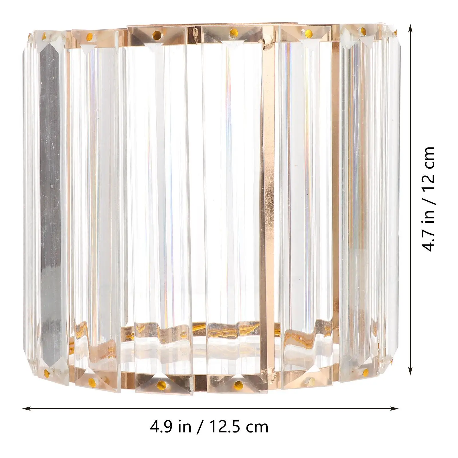 Crystal Ceiling Lamp Shade Clear Mini Replacement Protective Dustproof European Style Lampshade Lighting Accessories