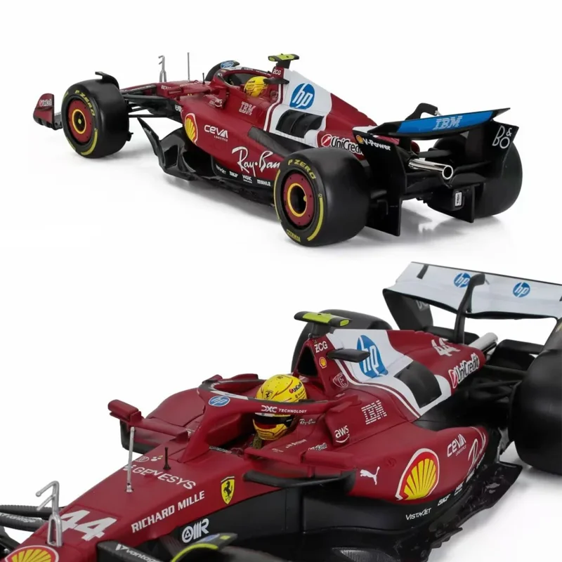 Nuevo En existencia Bburago 1:18 Ferrari 2025 F1 Sf-25 Hamilton # 44 Leclerc # 16 regalos de juguete personalizados de modelo de coche fundido a presión en miniatura de aleación
