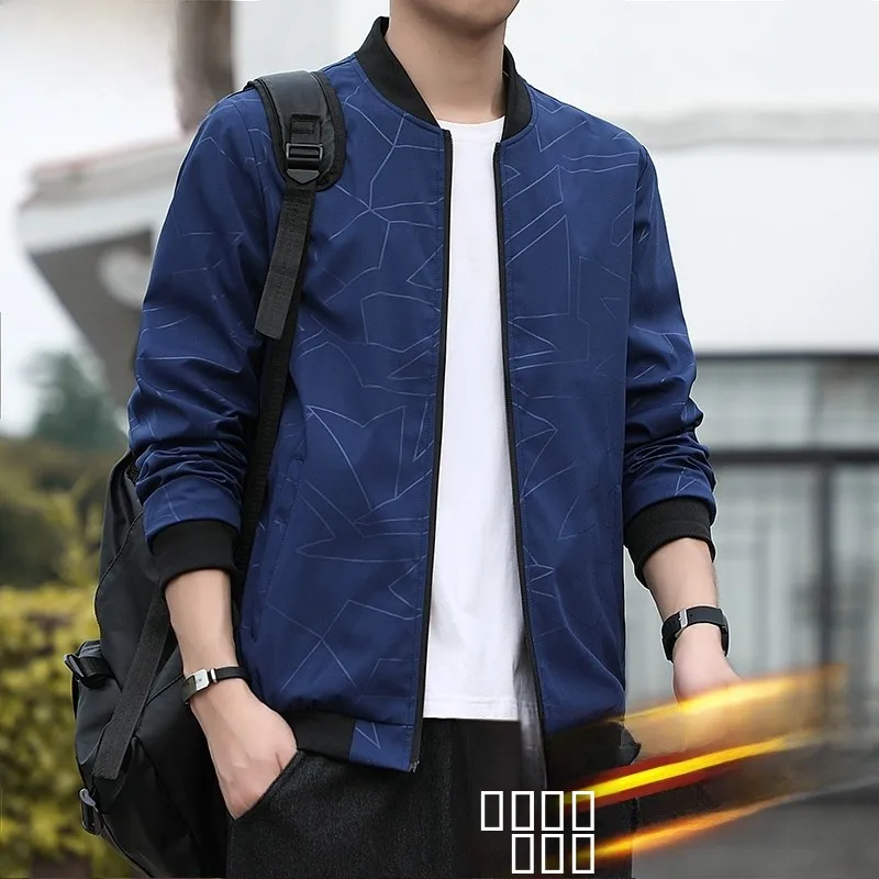 

Slim Fit Men's Baseball Jaet Casual Faion Top Busin Youth Outerwear Spring Autumn Mexican St Man Trendy Coat