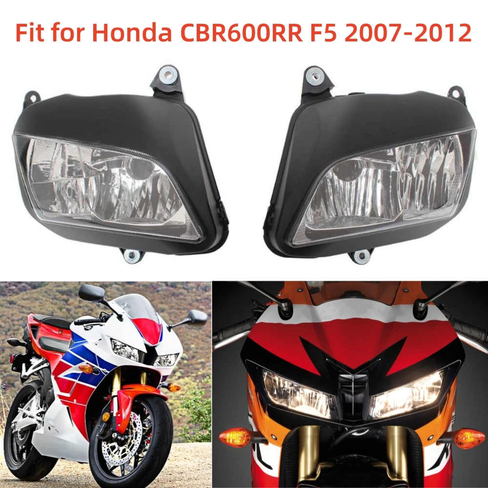 Motorcycle Front Head Light Lamp Case Headlamp Shell Headlight Assembly Housing For Honda CBR600RR CBR600 RR F5 2007-2012