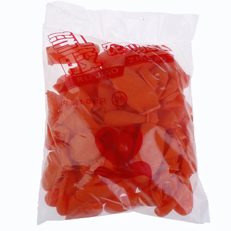 20/50/100 個使い捨て帯電防止ゴムラテックス指サック眉毛エクステンション手袋実用的なオフツールアクセサリー