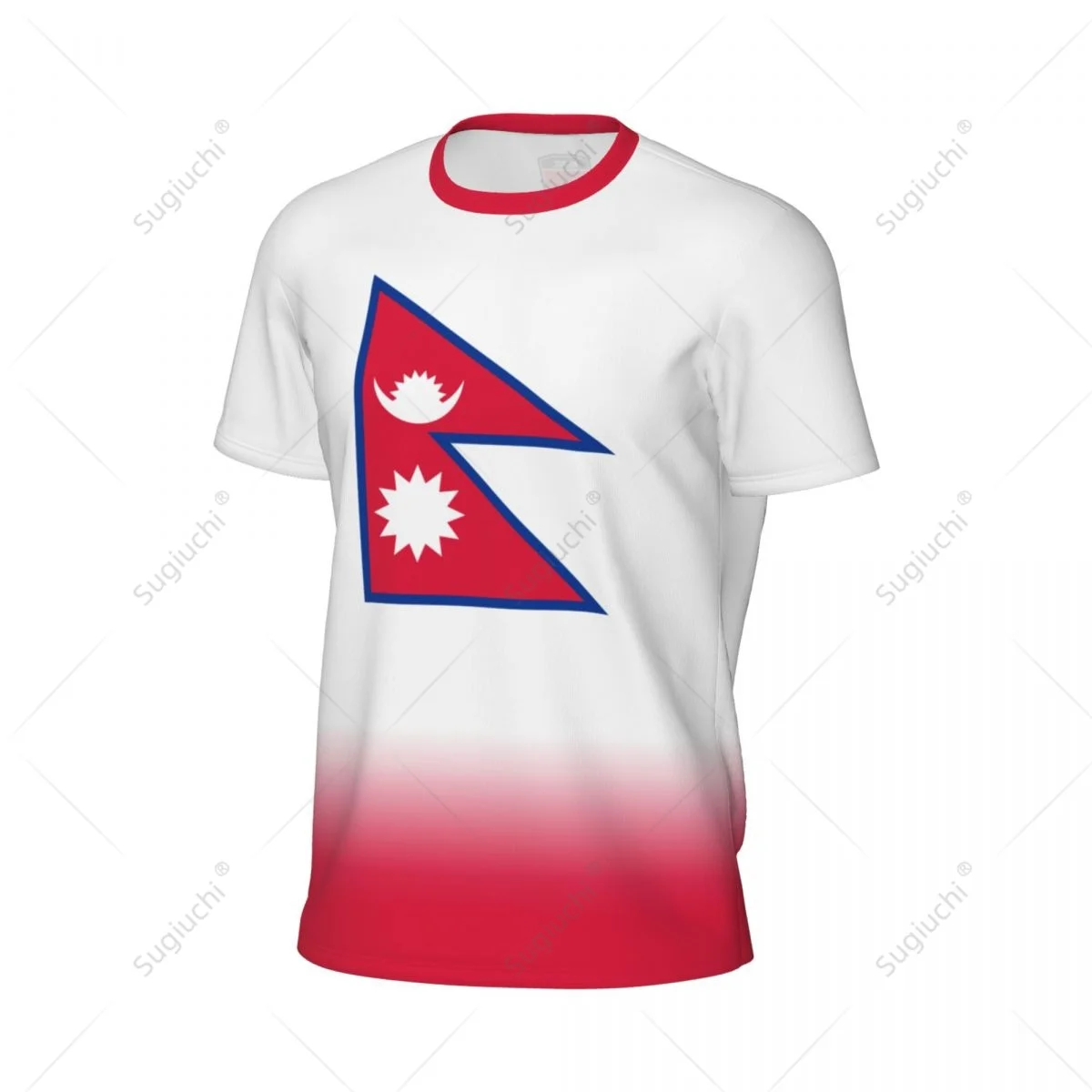 Camiseta de malla deportiva con bandera de Nepal para correr, fútbol, tenis, fútbol, camisetas de Fitness, camisetas impresas en 3D personalizadas