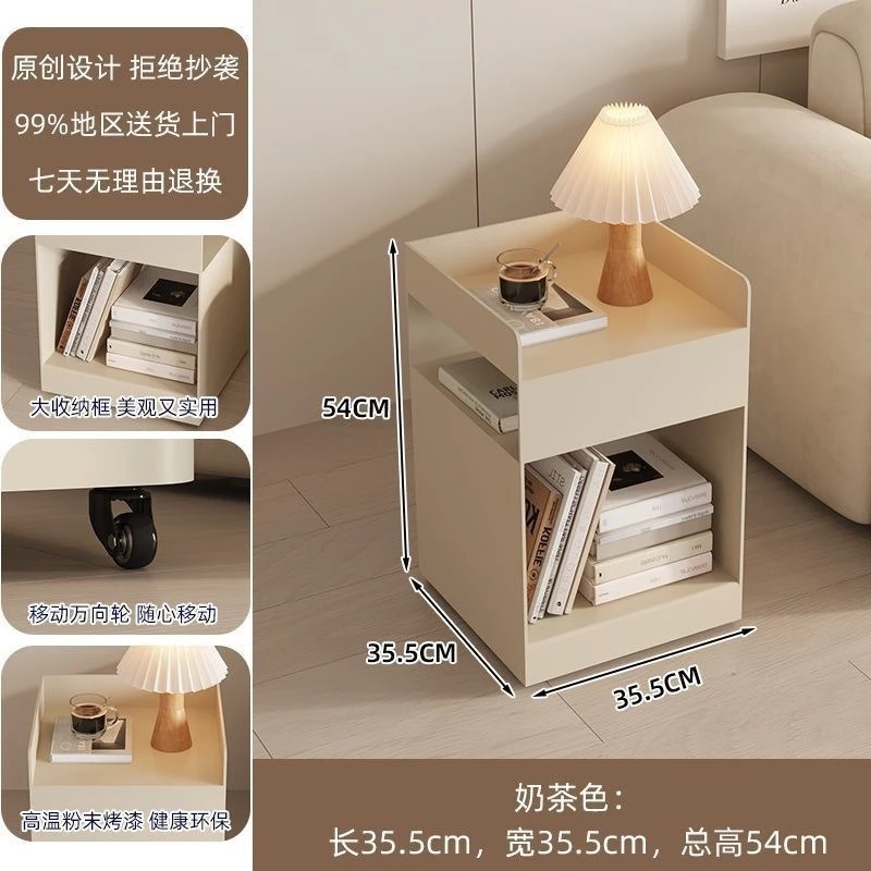 Design Internet celebrity hollow bedroom living room bedside table snacks locker multifunctional bedside table storage