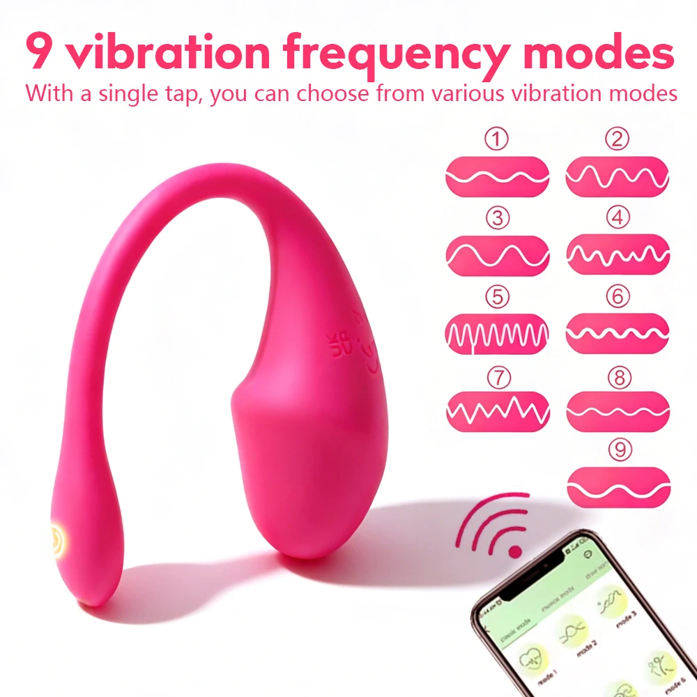 9 Speed APP Controlled Vaginal Vibrators G Spot Anal Vibrating Egg Massager Butt plug Wearable Stimulator Adult Toys for Couples view 2