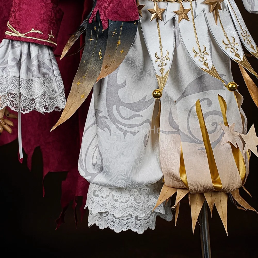 COS-HoHo الهوية الخامس مايك مورتون ملك النجوم نمط المحكمة لعبة البدلة رائع خمر موحدة تأثيري حلي هالوين الزي #4